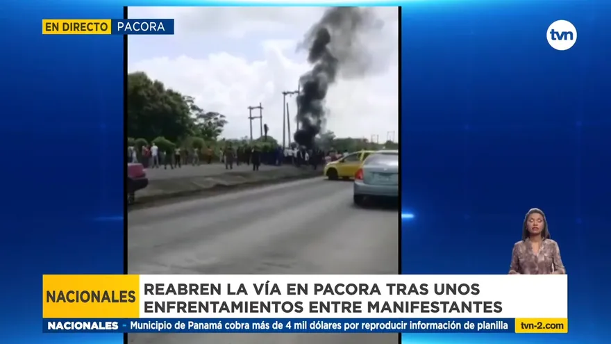 Reabren vía en Pacora