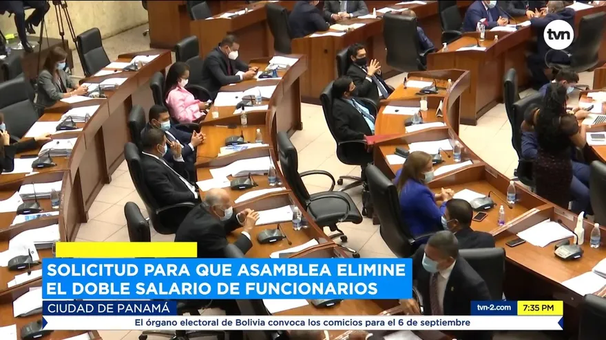 Solicitud para que la Asamblea elimine el doble salario para funcionarios