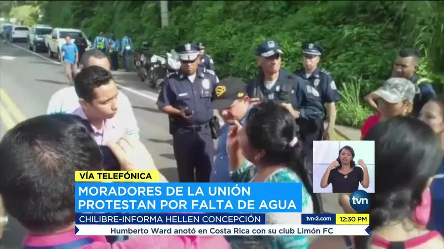 Protestan por falta de agua en Chilibre