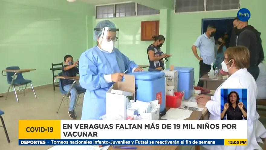 Sigue la vacunación pediátrica en Veraguas