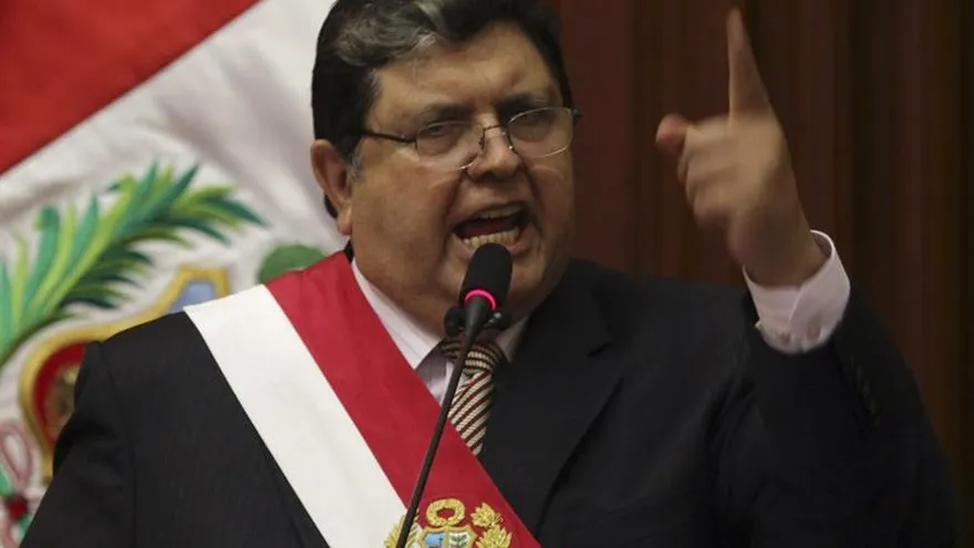 Imagen de archivo del xpresidente peruano Alan García.