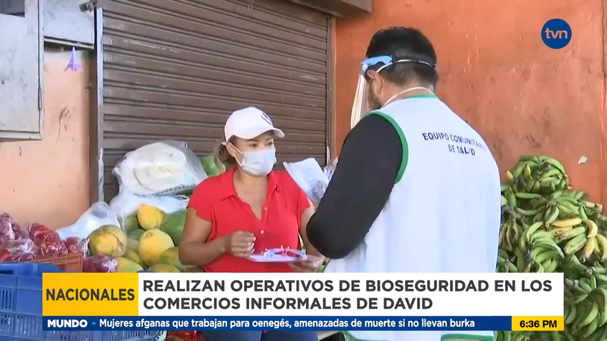 Operativos en el centro de David