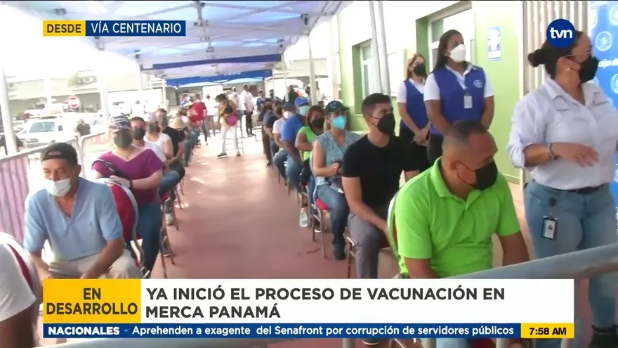 Inicia la jornada de vacunación en Merca Panamá