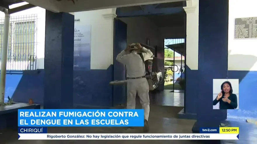 Fumigan planteles en la provincia de Chiriquí