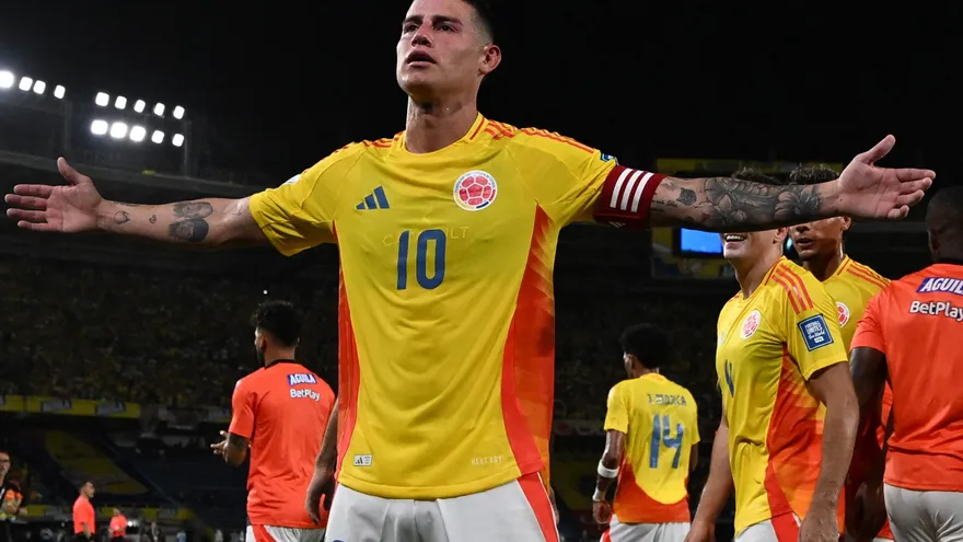 James Rodríguez celebra anotación