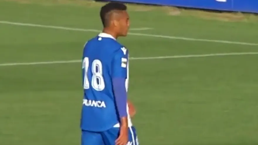 Actuación de Ismael Díaz en su debut con el Real Club Deportivo Fabril