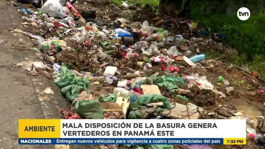 Mala disposición de los desechos en Panamá Este