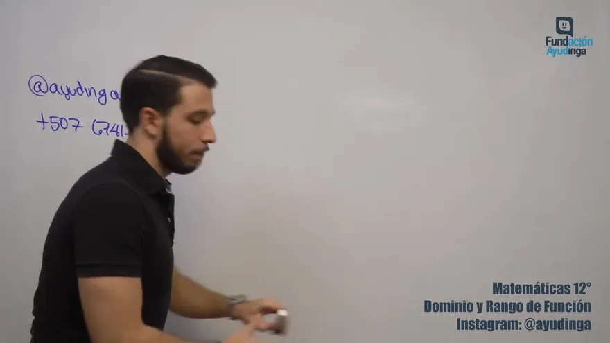 Ayudinga Matemáticas 12° - Dominio y Rango de una Función Parte VI  (Funciones Mixtas) 6 de abril de 2020