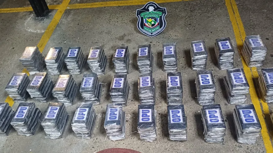 Parte de la droga decomisada en Brisas del Golf