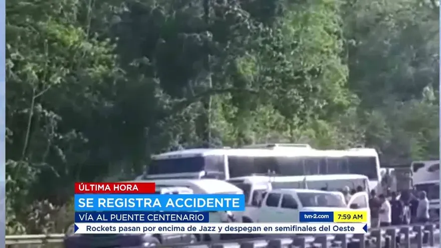 Accidente en la vía Centenario