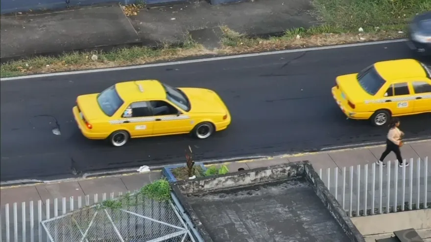 Foto ilustrativa de taxis en Panamá