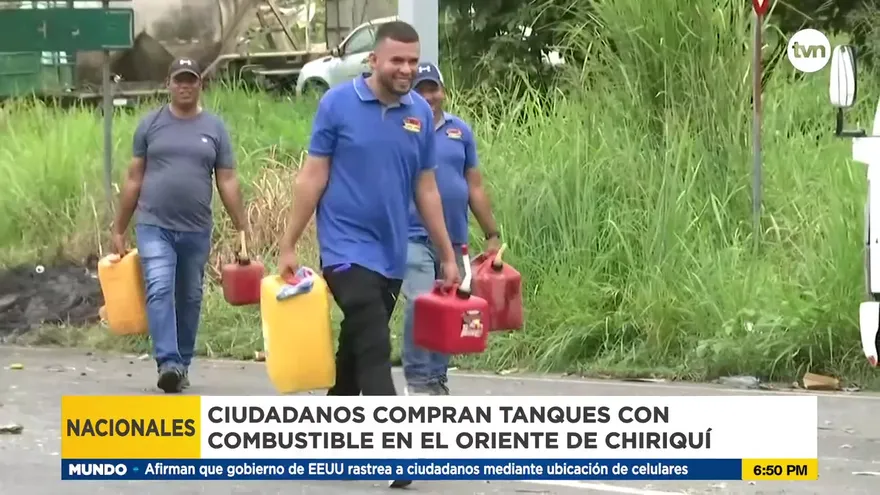 Conductores se ven obligados a comprar combustible en tanque para movilizarse en Chiriquí