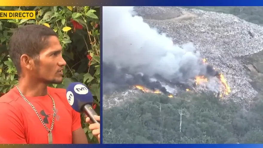Moradores de Kuna Nega afectados por el incendio en cerro Patacón