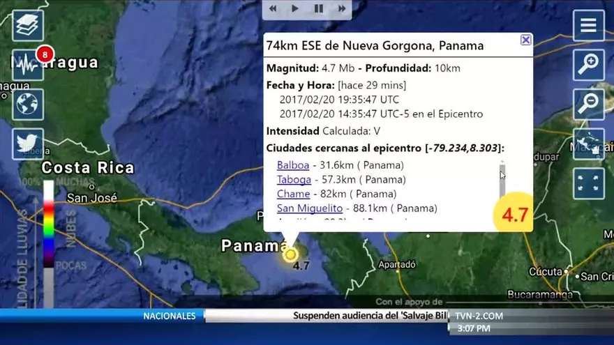 Reacciones en Panamá tras fuerte sismo