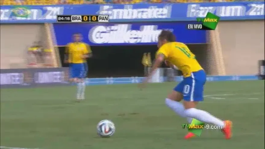 Gol de tiro libre de Neymar Brasil 1-0 Panam
