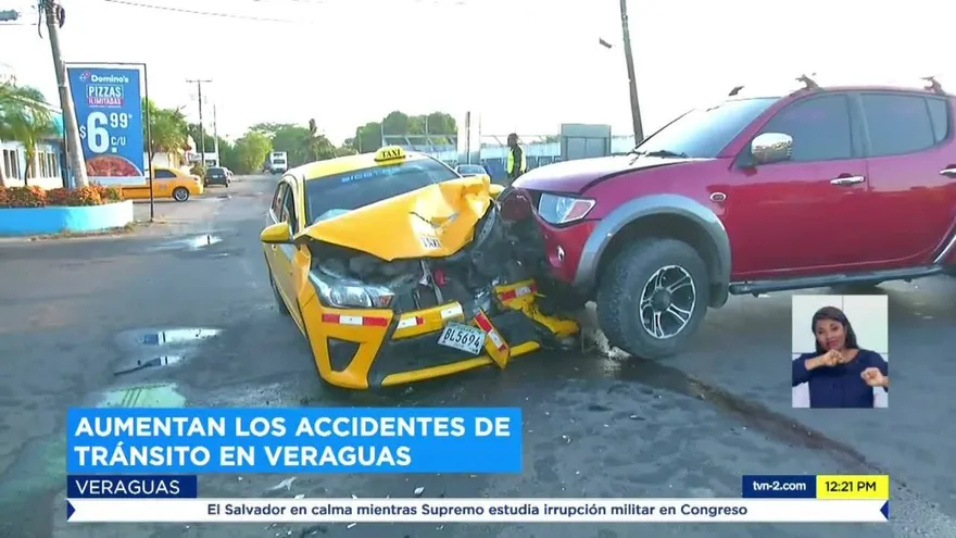 Cinco heridos tras accidentes de tránsito en Veraguas