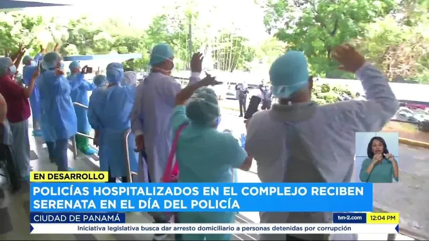 Realizan serenata a uniformados hospitalizados en el Complejo de la CSS