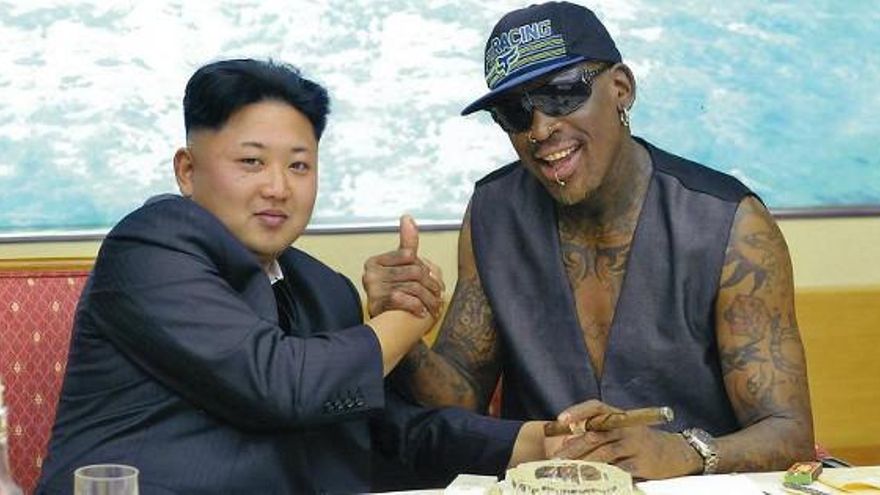 Dennis Rodman siempre es tratado con cariño por Kim Jong-un.