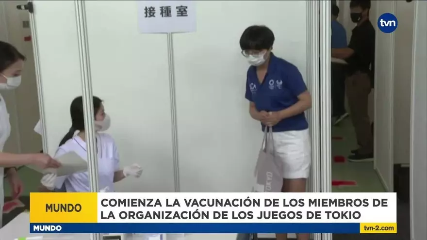 Comienza la vacunación de los miembros de la organización de los Juegos