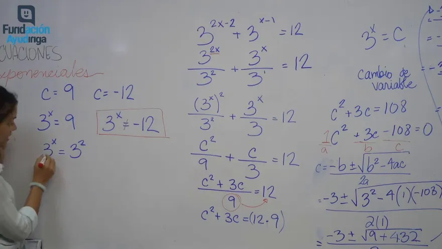 Ayudinga Matemáticas 10° - Ecuaciones Exponenciales Parte III 11 de mayo de 2020