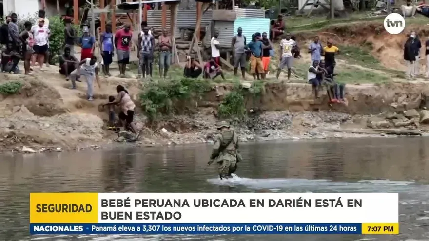 Bebé que pareció en Darién está bajo custodia del Senniaf