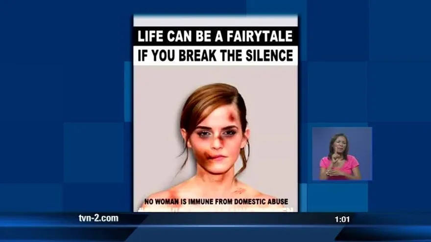 Fotógrafo italiano utiliza fotografías de famosas para campaña del día de la eliminación de la violencia contra la mujer