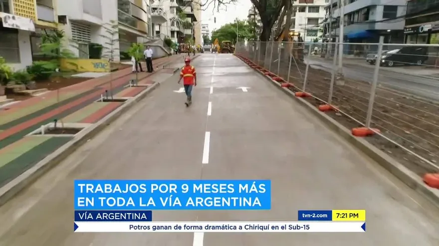 Municipio sigue con trabajos en la Vía Argentina