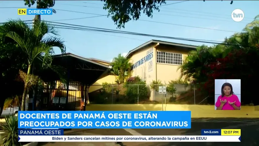 Docentes de Panamá Oeste preocupados por amenaza del coronavirus