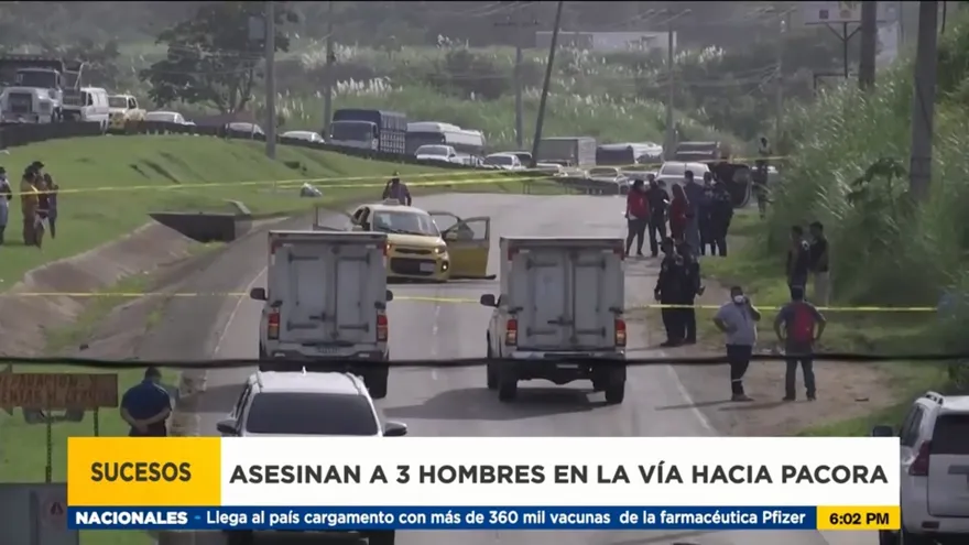Asesinan a 3 hombres en la vía hacia Felipillo