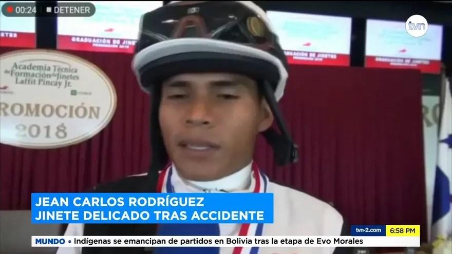 Familia de jinete accidentado espera su pronto recuperación