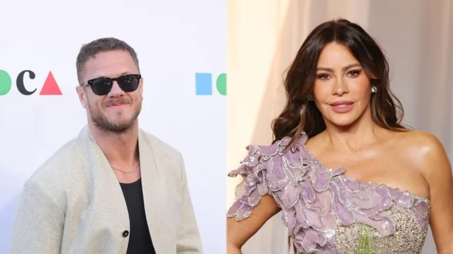 Foto combo de Dan Reynolds y Sofía Vergara