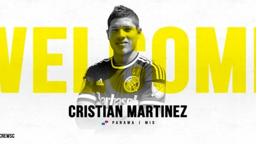 Columbus Crew de la MLS oficializó el fichaje del volante panameño Cristian Martínez
