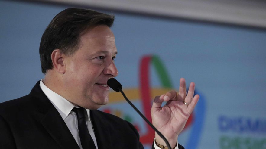 El presidente de Panamá, Juan Carlos Varela
