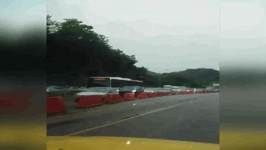 Tranque en el Corredor Norte