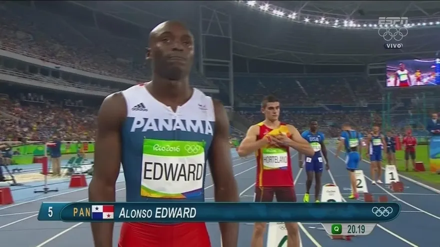 Alonso Edward a la final de los 200 mts. en Río 2016