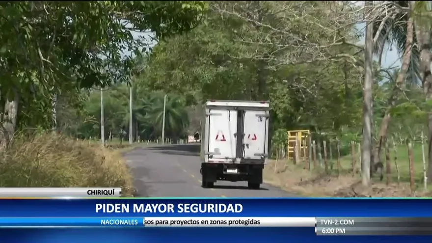 Residentes de comunidad de Chiriquí exigen más seguridad