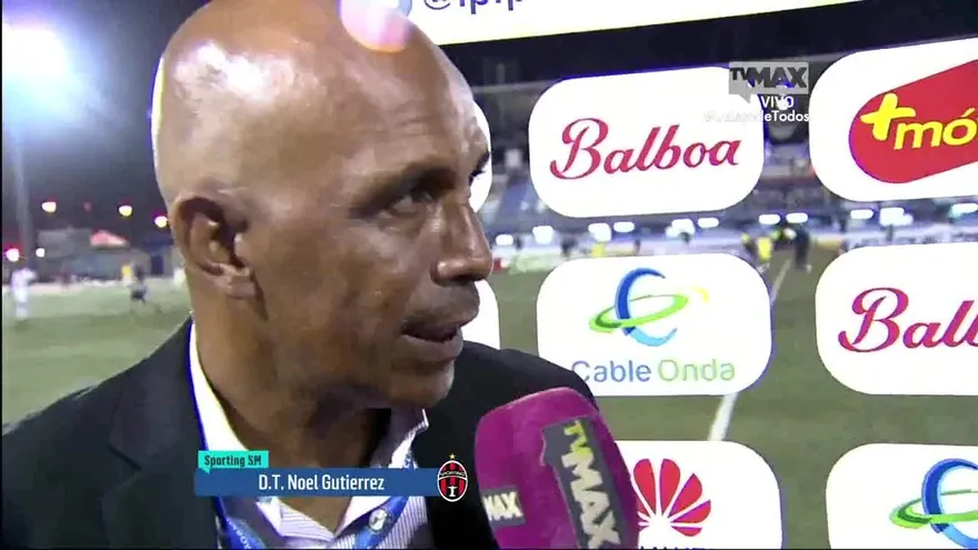 DT Noel Gutiérrez del Sporting posterior al empate contra el DAU