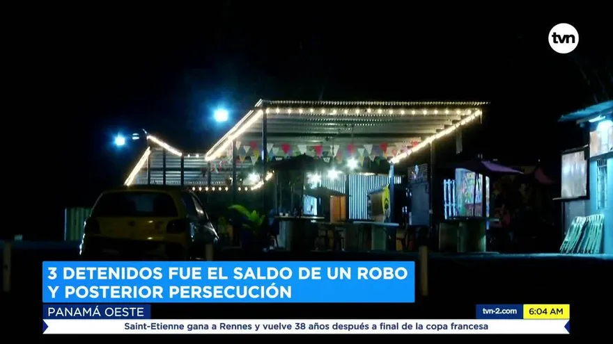 Tres detenidos por robo en un restaurante en La Chorrera
