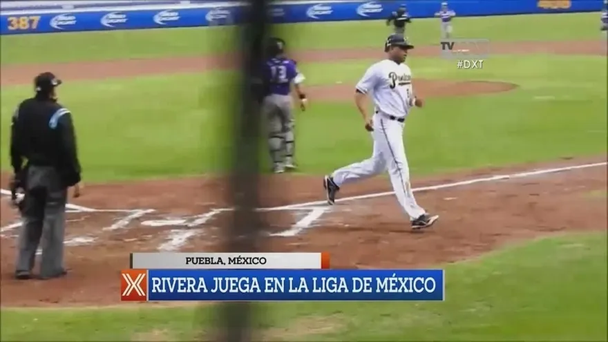 Ruben Rivera triunfa en la Liga Mexicana de béisbol