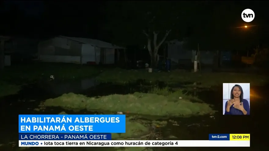 Habilitarán albergues en Panamá Oeste ante condiciones climáticas
