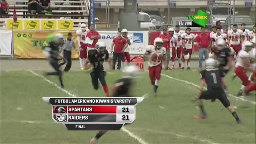 Resumen, Spartans 21 - 21 Raiders - Varsity