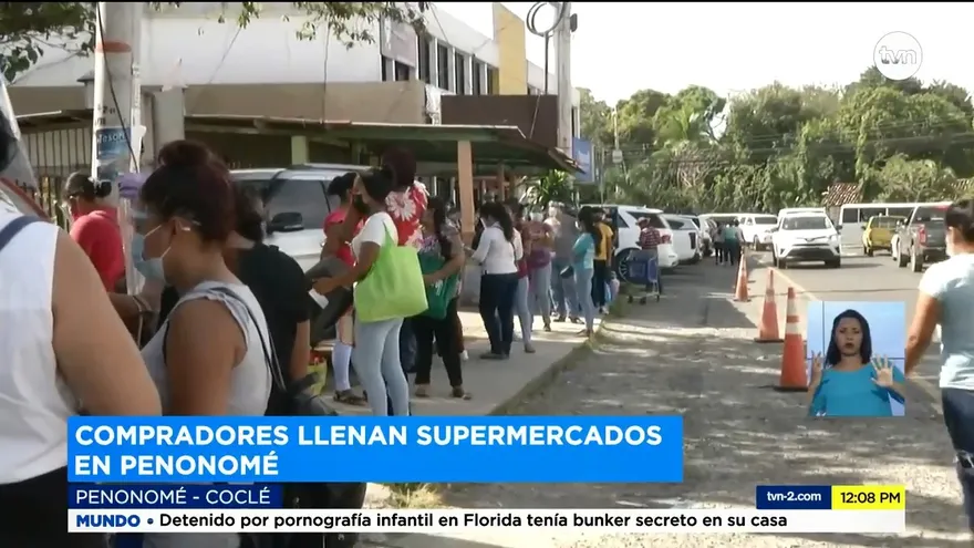 Mujeres madrugan en Penonomé a realizar compras