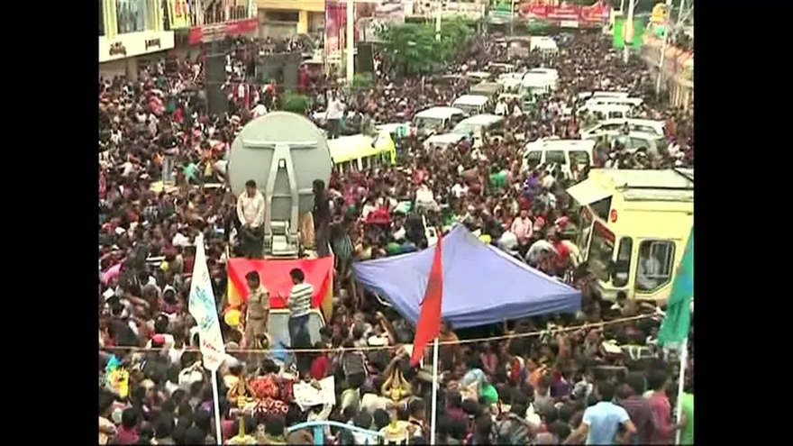 Estampida en peregrinación hindú