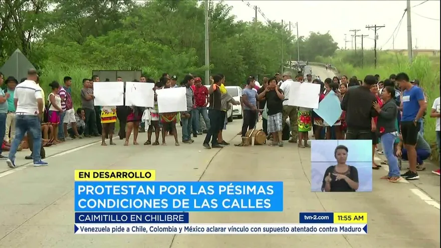 Al menos seis comunidades de Chilibre exigen reparación de calles