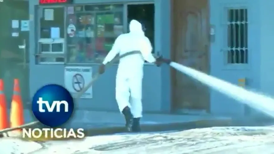 Autoridades realizan limpieza y desinfección de áreas públicas en Soná