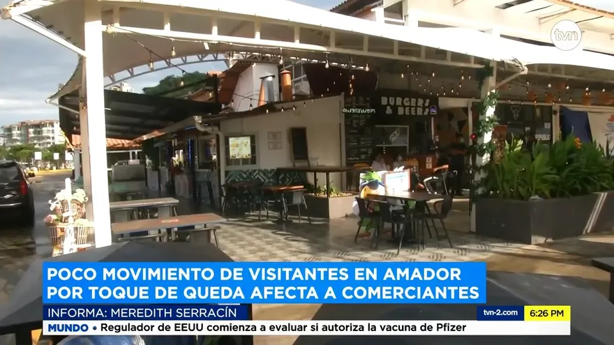 Negocios en Amador afectados por toque de queda