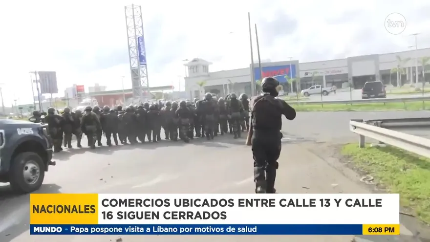 Cierran comercios en la Ciudad de Colón