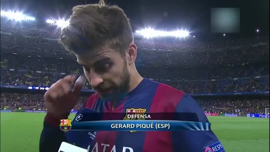 Reacciones con la defensa del Barcelona, Piqué