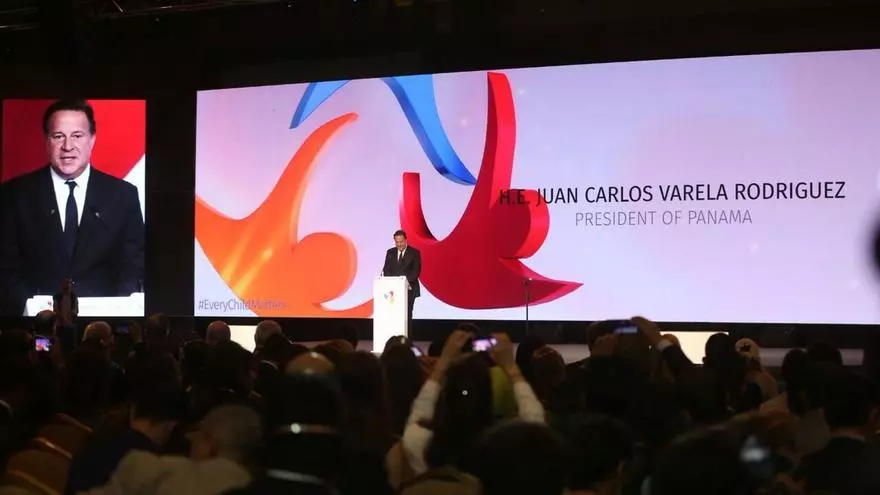 Varela interviene en cumbre por los niños en Jordania