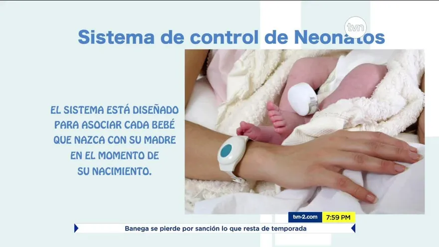 Implementan uso de brazalete para seguridad de bebés